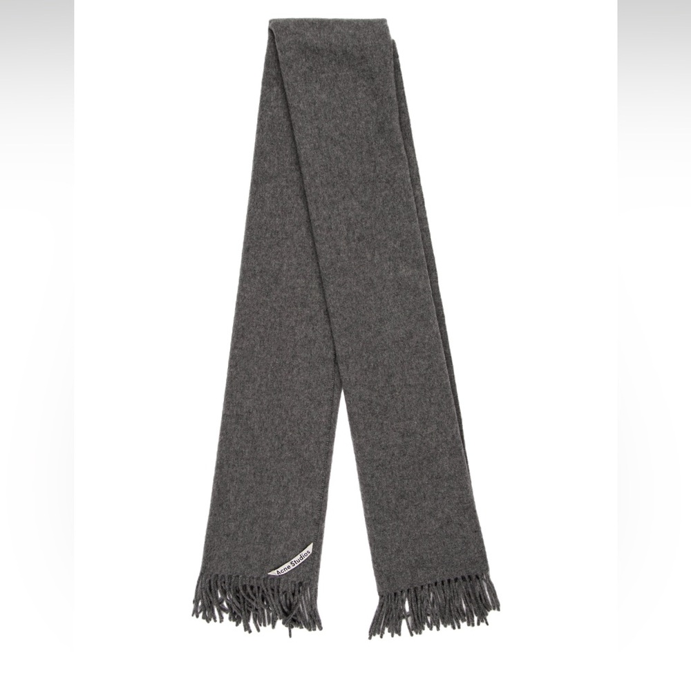 Acne Studios Gray Wool Scarf